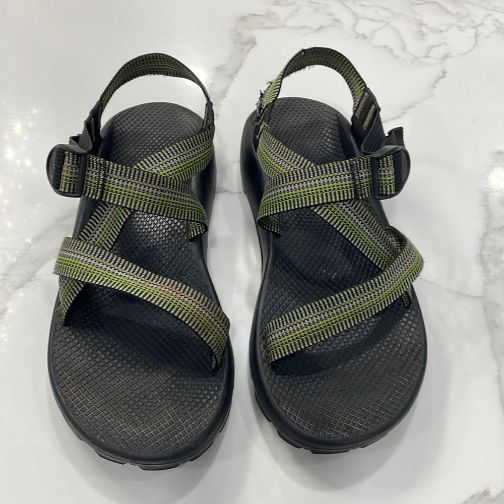 Chaco men’s z strap sandals multi green color size 12